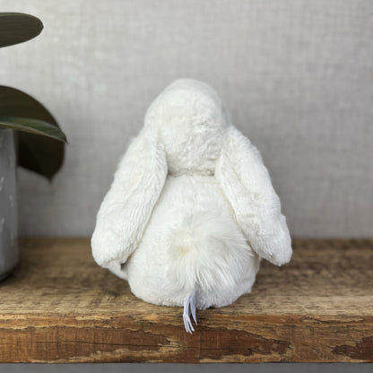 Jellycat SMALL White Smudge Bunny Rabbit - White Company White Bunny Smudge 10”