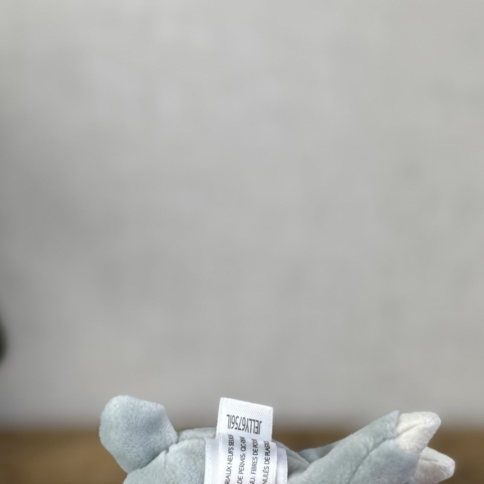 Jellycat Minikin Bunny Rabbit Grey - Tiny Small Velour Bunny Beanie Retired 6"