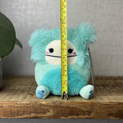 Squishmallow Joelle Bigfoot Yeti - Blue Retired Small Squishamllow Bigfoot 5"