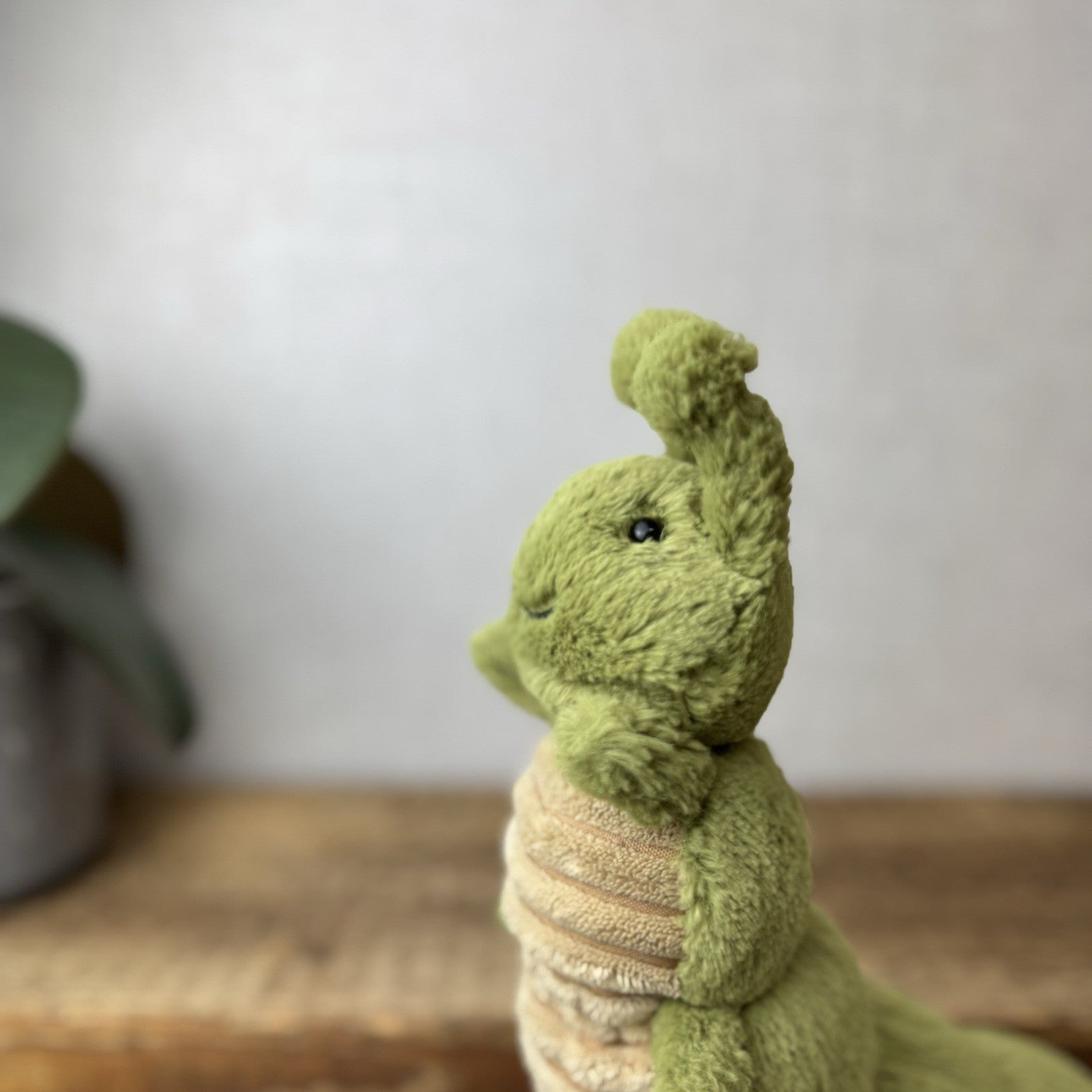 Jellycat Christopher Caterpillar Soft Toy Green Caterpillar Bug Soft Beanie 12”