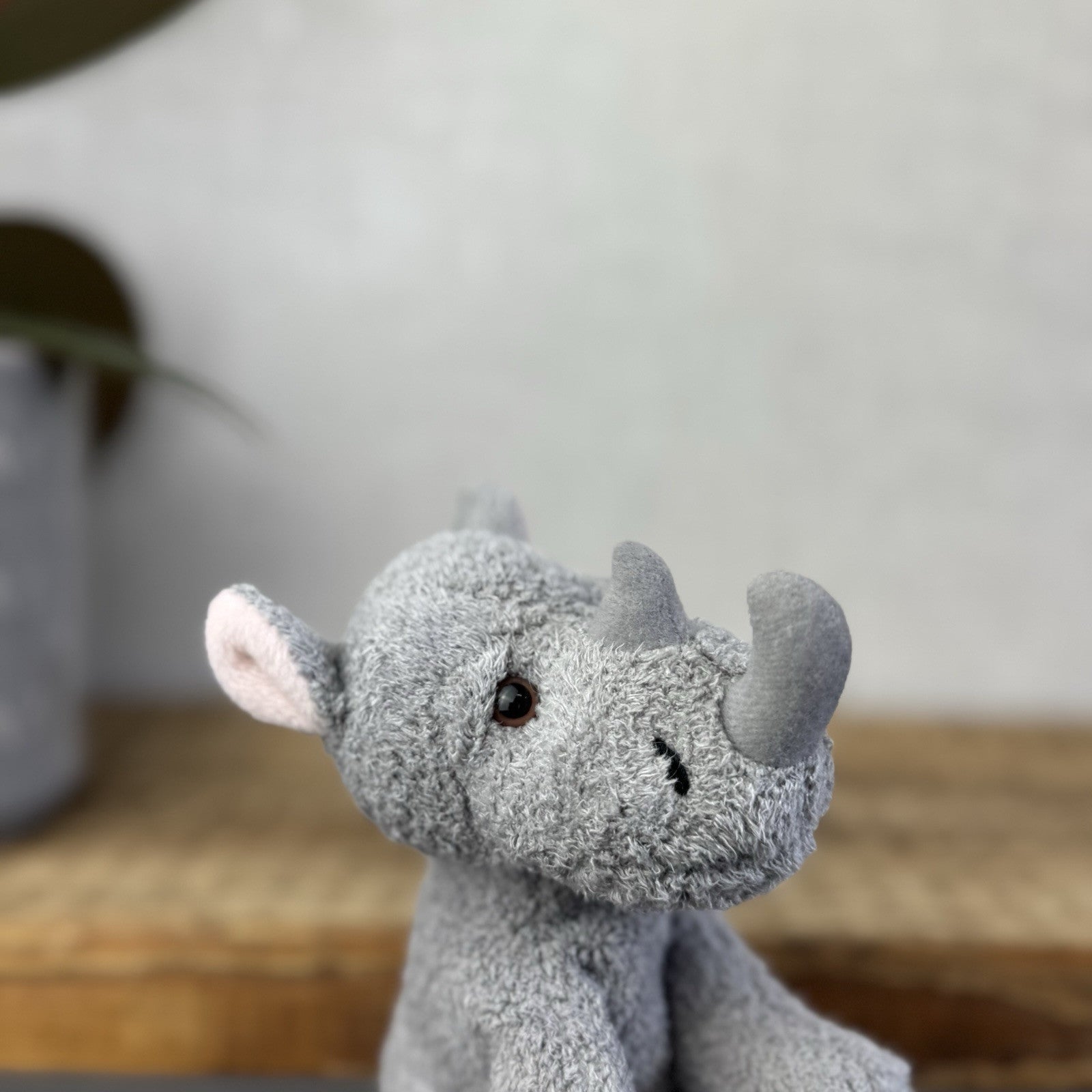 Russ Berrie Luv Pets Rhino - Small Beanie Rhino Soft Toy Plush With Tags 5"