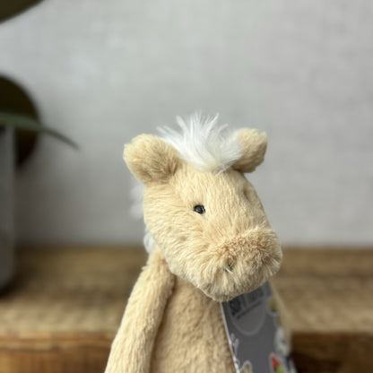 Jellycat Small Bashful Pony - Small Honey Light Brown Pony Horse Soft Toy 8