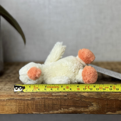 Jellycat Tiny Bashful Duckling - Tiny Yellow & Orange Duck Older Style Rare 5”