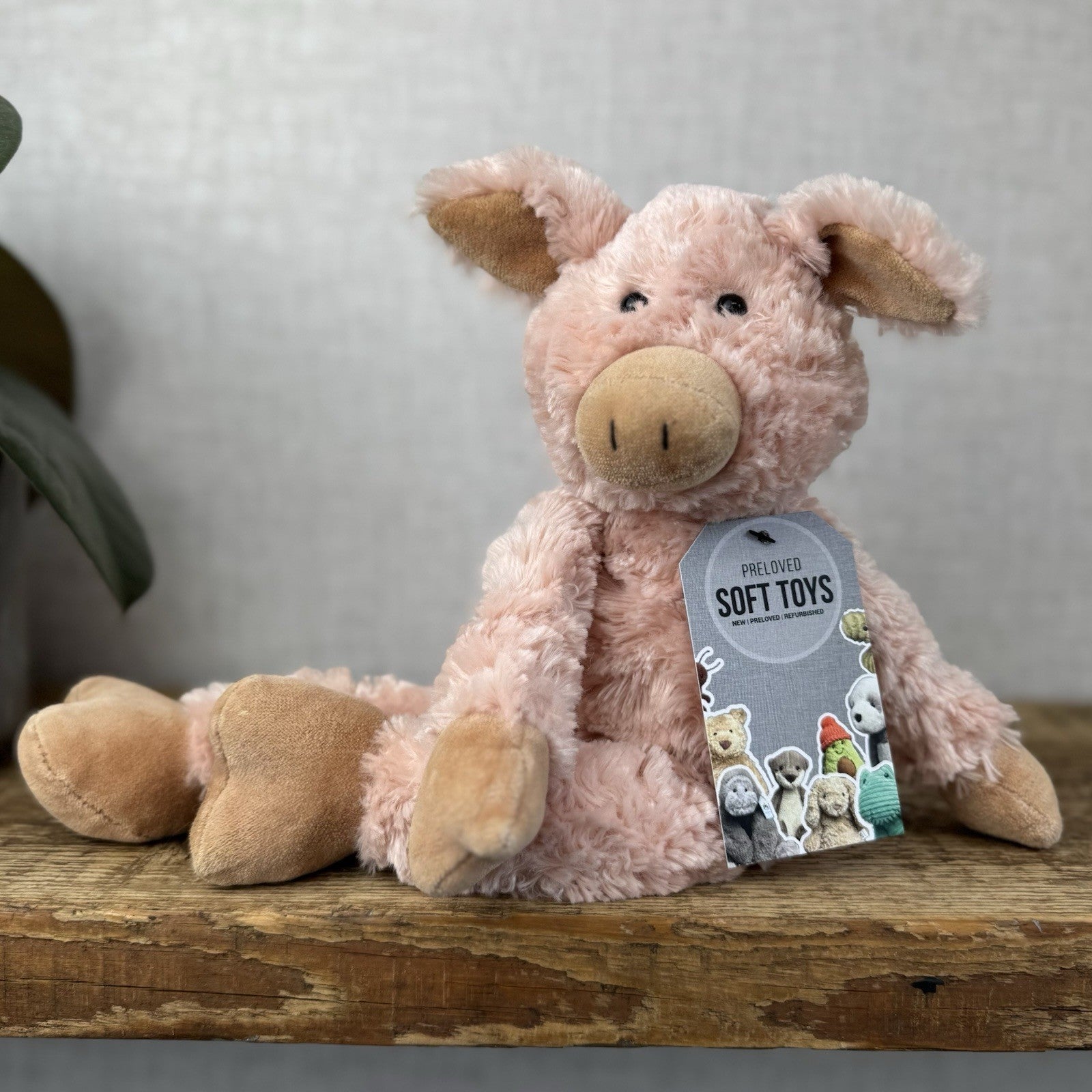 Jellycat Small Pickles Piglet - Vintage Jellycat Pig New Without Tags 12"