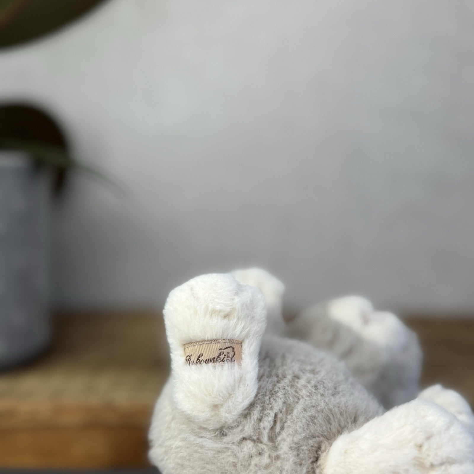 Barbara Bukowski Bears - Kanini Bunny Rabbit - Small Beanie Bunny Rabbit Grey 5"