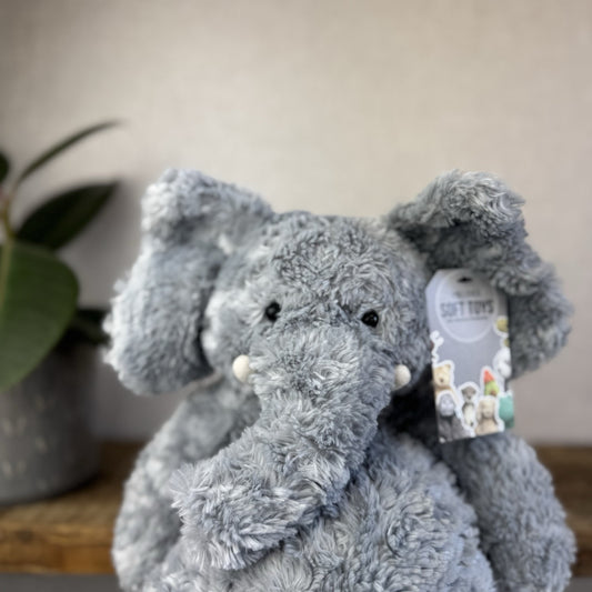Jellycat Bartlesham Elephant Large - Large Bartlesham Grey Elephant Retired 15”