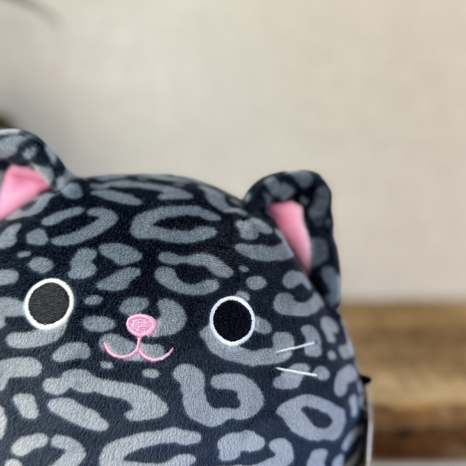 Squishmallow Xiomara The Black/Grey Spotty Cat Rare Cute Kitty Squish Small 7.5"