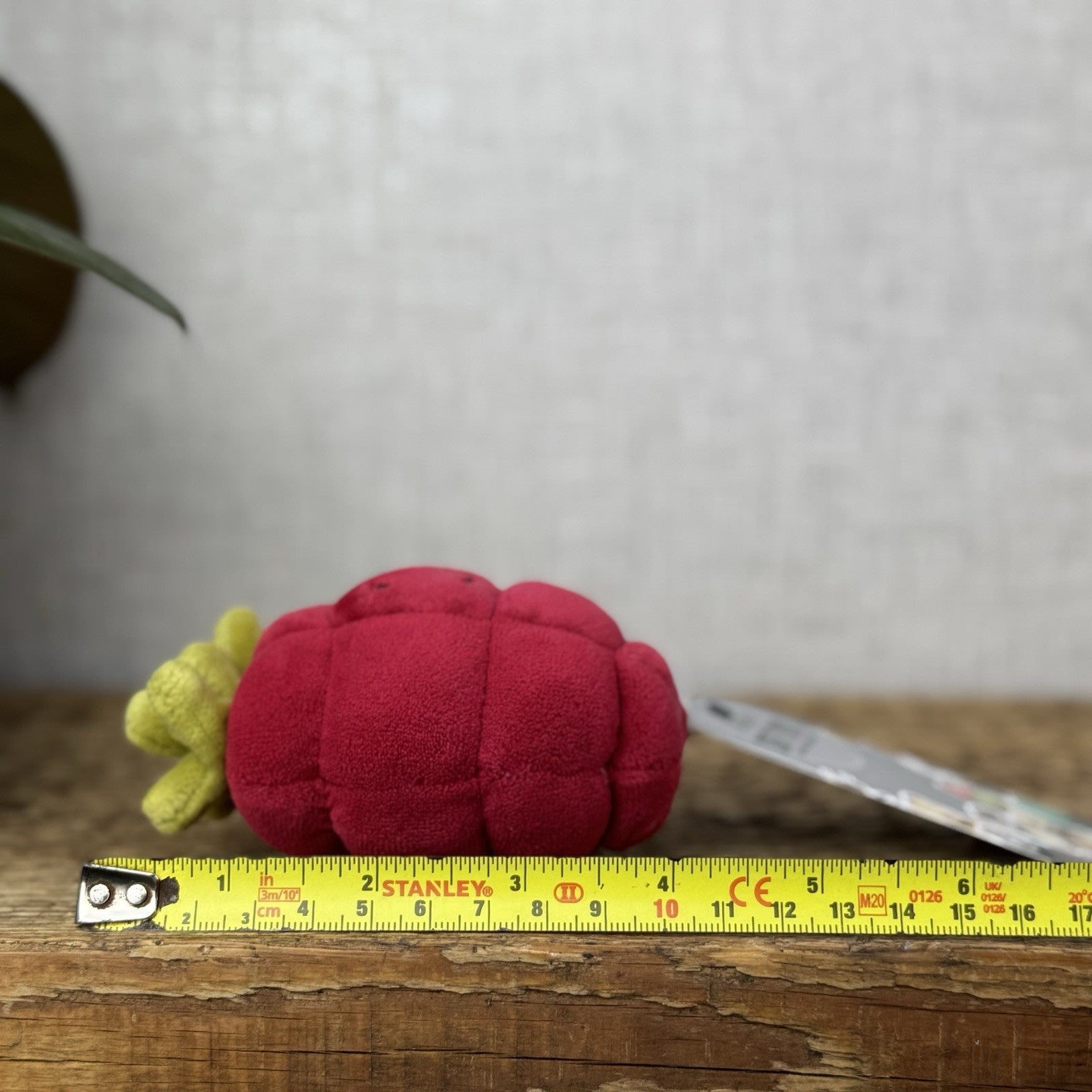 Jellycat Fabulous Fruit Rasberry Red Berry Fruit Soft Toy Food Play Beanie 4”