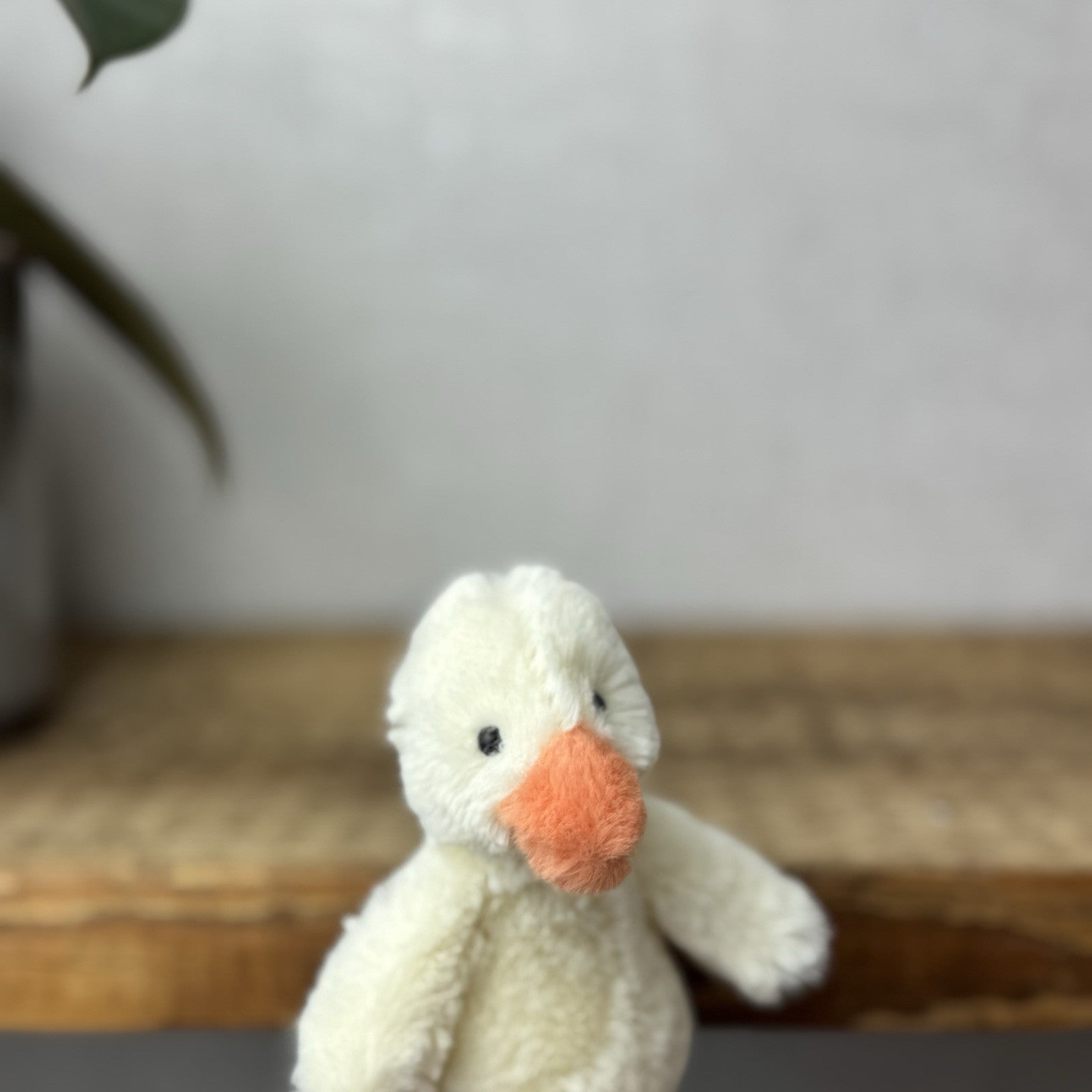 Jellycat Tiny Bashful Duckling - Tiny Yellow & Orange Duck Older Style Rare 5”