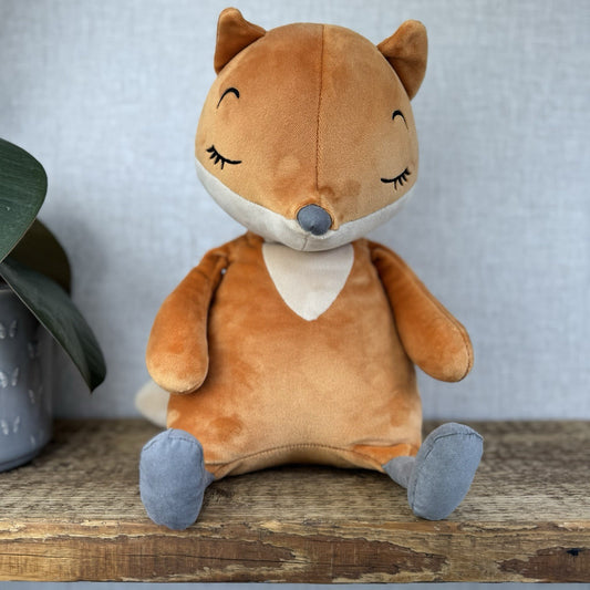 Jellycat Large Sleepee Fox - Large Velour Orange Fox Super Soft Retired Rare 16”