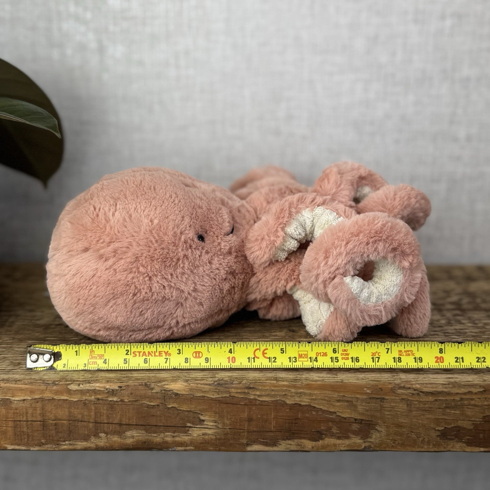 Jellycat Odell Octopus - Small Pink Octopus Plush Beanie Small Toy 10"