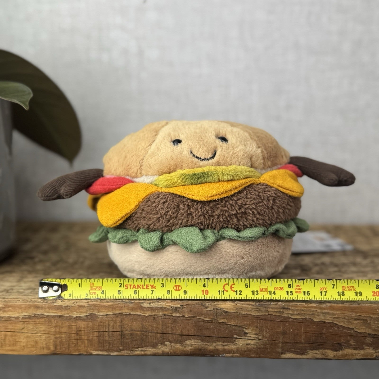 Jellycat Amuseable Burger Plush Soft Toy Food - Burger Beanie Plush Collectible