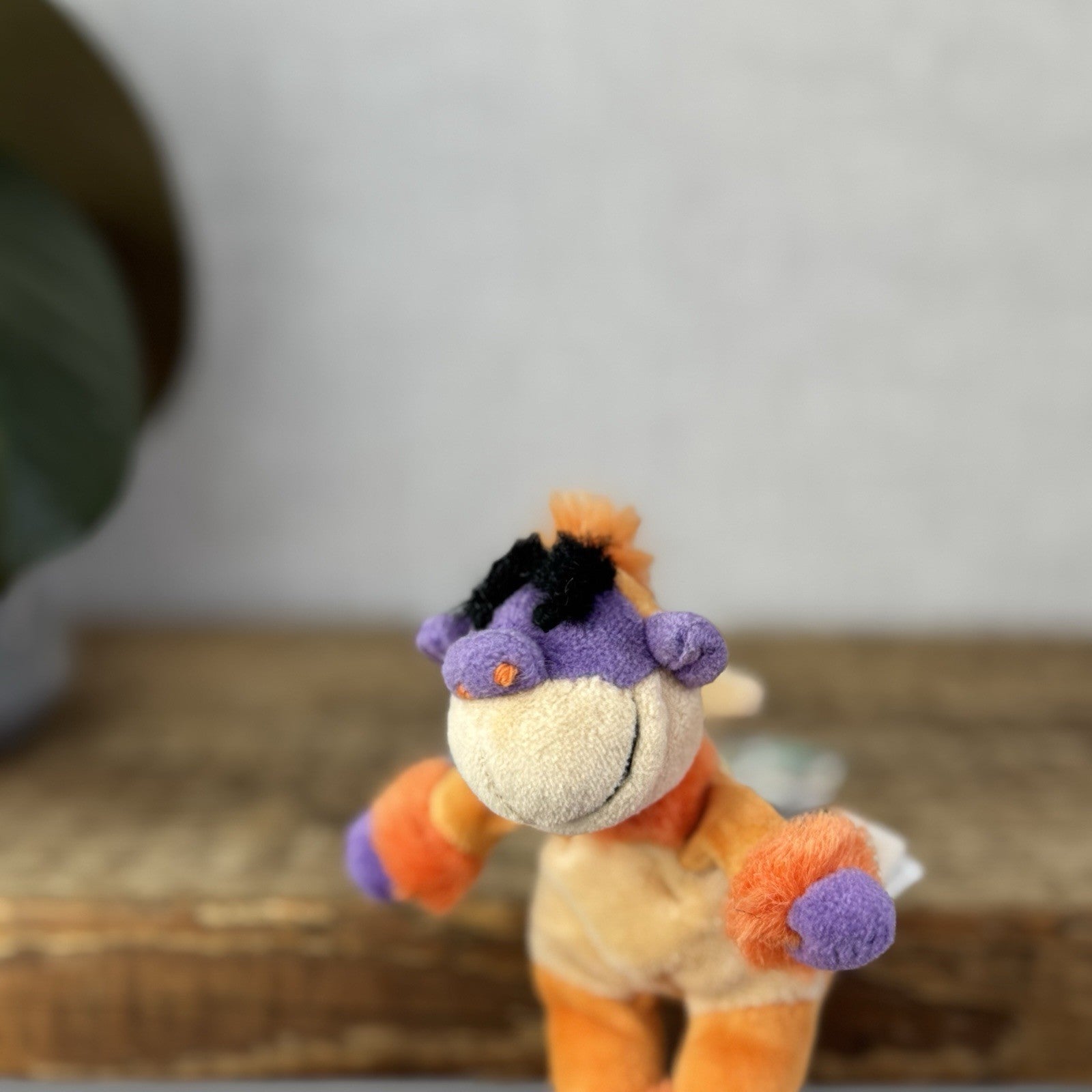 Jellycat Tiny/Baby Riff Ruff Monkey - Tiny Vintage Jellycat Monkey Orange 5”