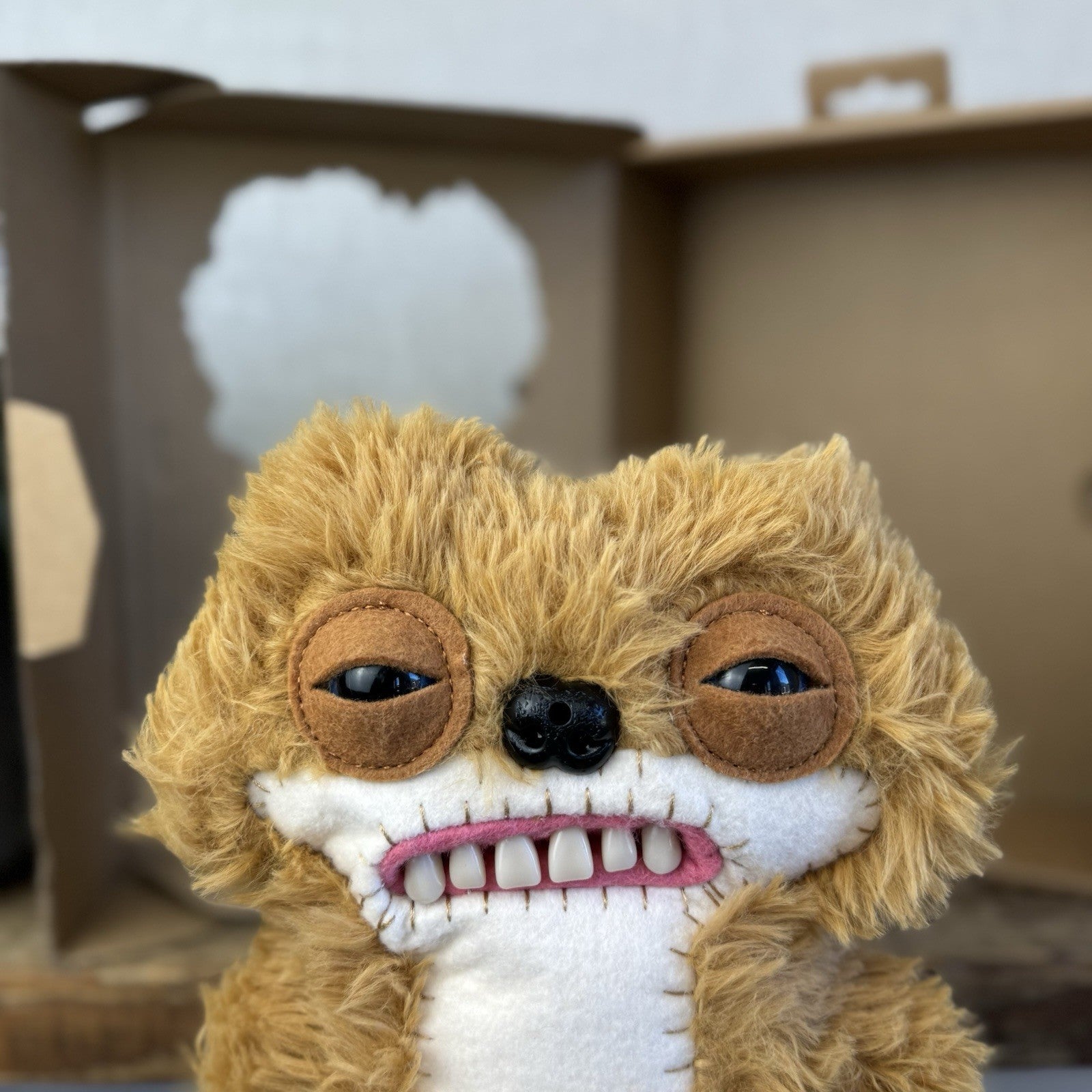 Fuggler Fart Face Sketchy Squirrel - Brand New Unused With Box Funny Ugly Plush