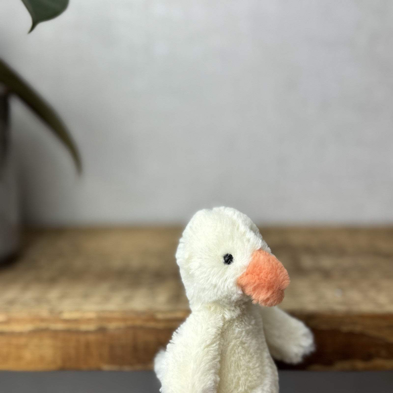 Jellycat Tiny Bashful Duckling - Tiny Yellow & Orange Duck Older Style Rare 5”