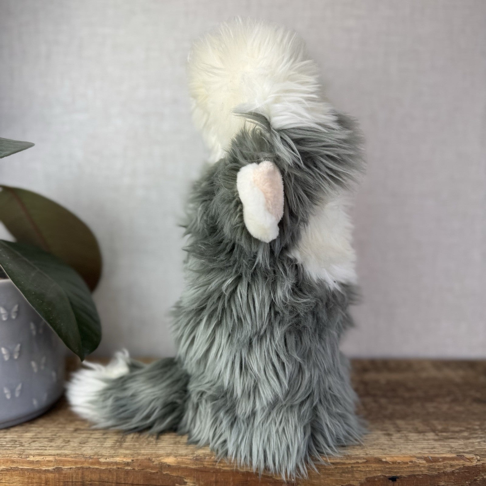 The Puppet Company - Old England Sheep Dog Long Sleeve Puppet Puppy Fluffy 14"