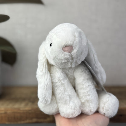 Jellycat SMALL White Smudge Bunny Rabbit - White Company White Bunny Smudge 10”