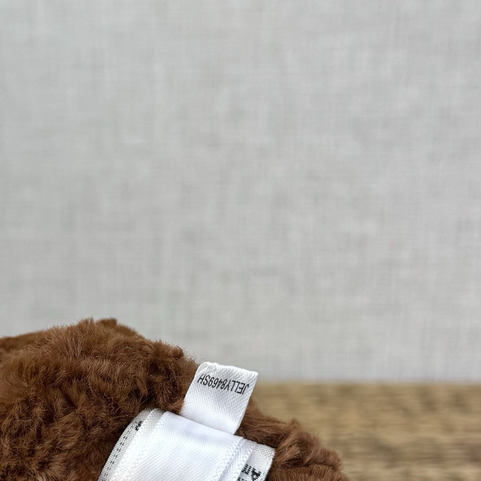 Jellycat Tuffet Monkey - Medium Brown Beanie Plush Textured Soft Toy Retired 12"