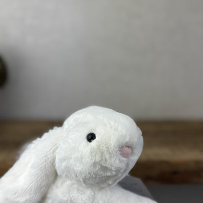 Jellycat SMALL White Smudge Bunny Rabbit - White Company White Bunny Smudge 10”