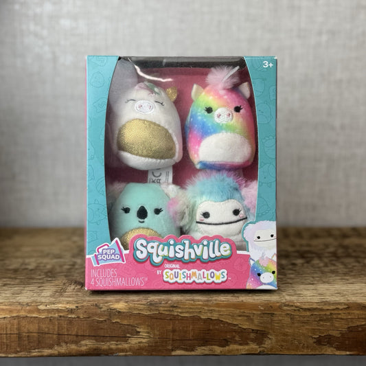 Squishmallow Squishville Pep Squad - New In Box - Unicorn, Koala Yeti Rare 2"