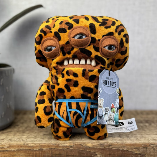 Fuggler Funny Ugly Monster Budgie Fuggler - Annoyed Alien Leopard Print Cute