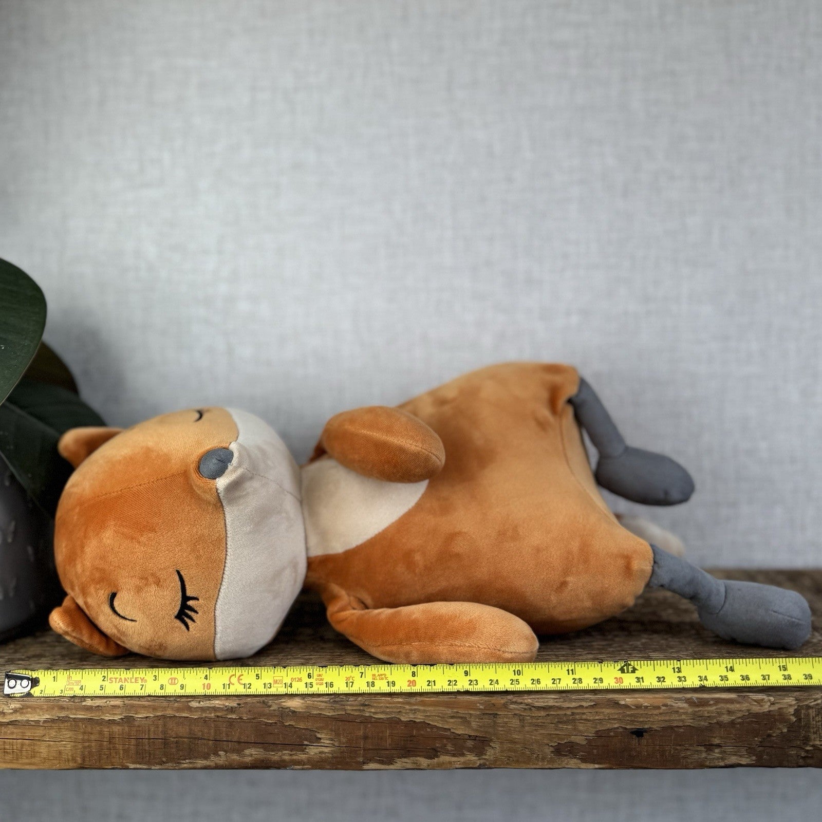 Jellycat Large Sleepee Fox - Large Velour Orange Fox Super Soft Retired Rare 16”