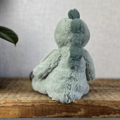 Jellycat Small Puffles Dinosaur - Small Light Green Super Soft Dino Plush 9" (2)