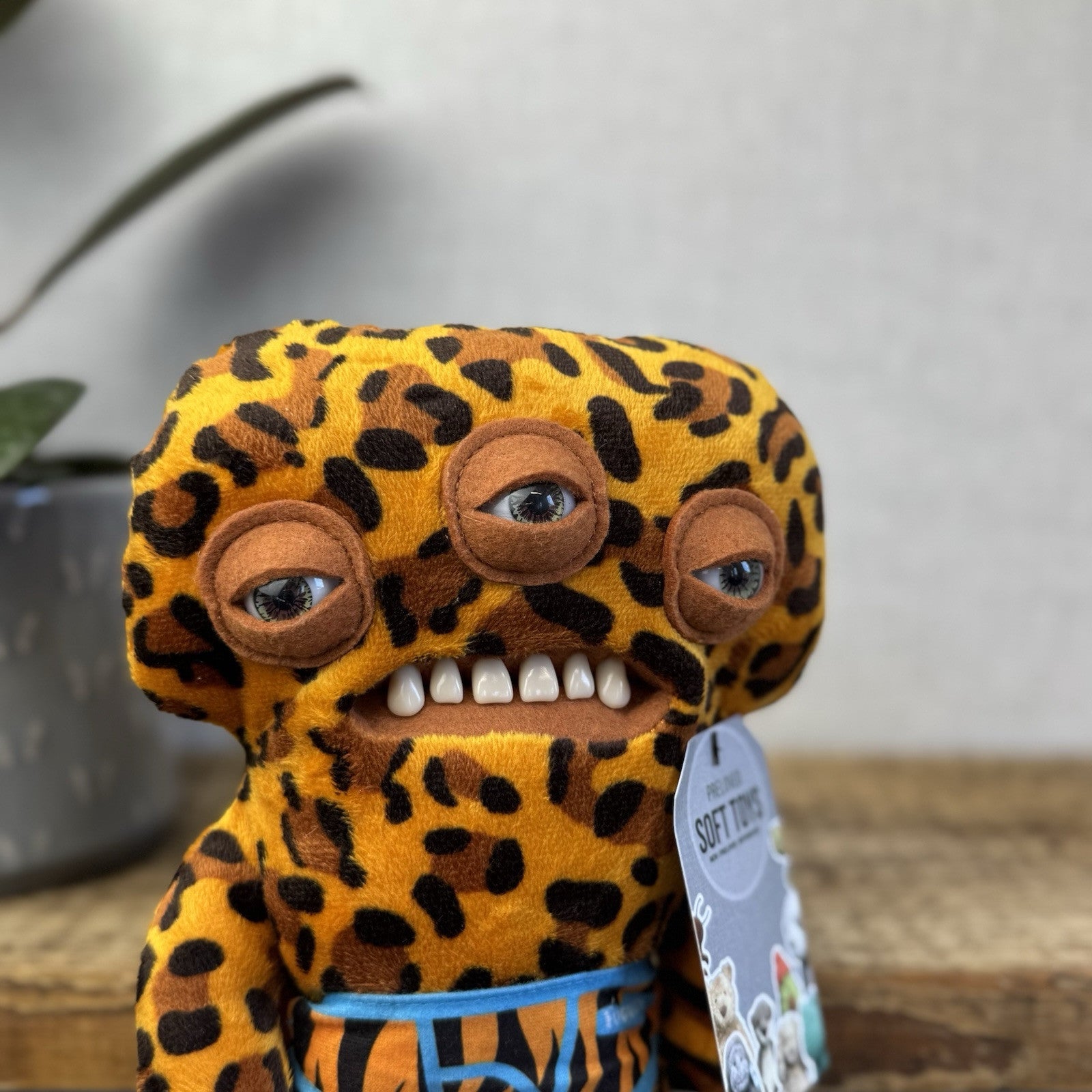 Fuggler Funny Ugly Monster Budgie Fuggler - Annoyed Alien Leopard Print Cute