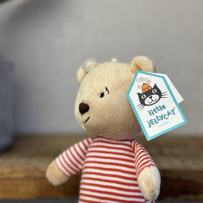 Jellycat Bibble Bear - New With Tags - Bear With Red Top & Booties 9"