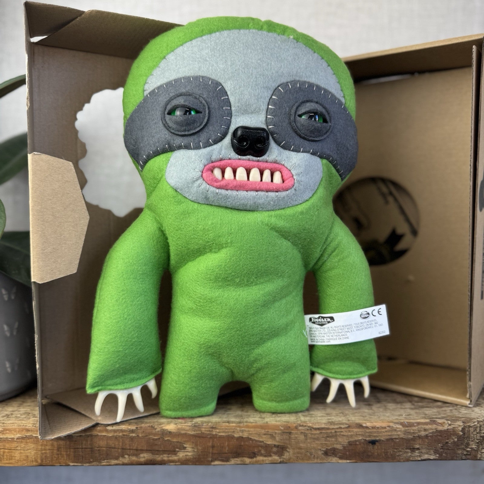 Fuggler Sickening Sloth - Large Green Sloth Funny Ugly Monster With Box Large 