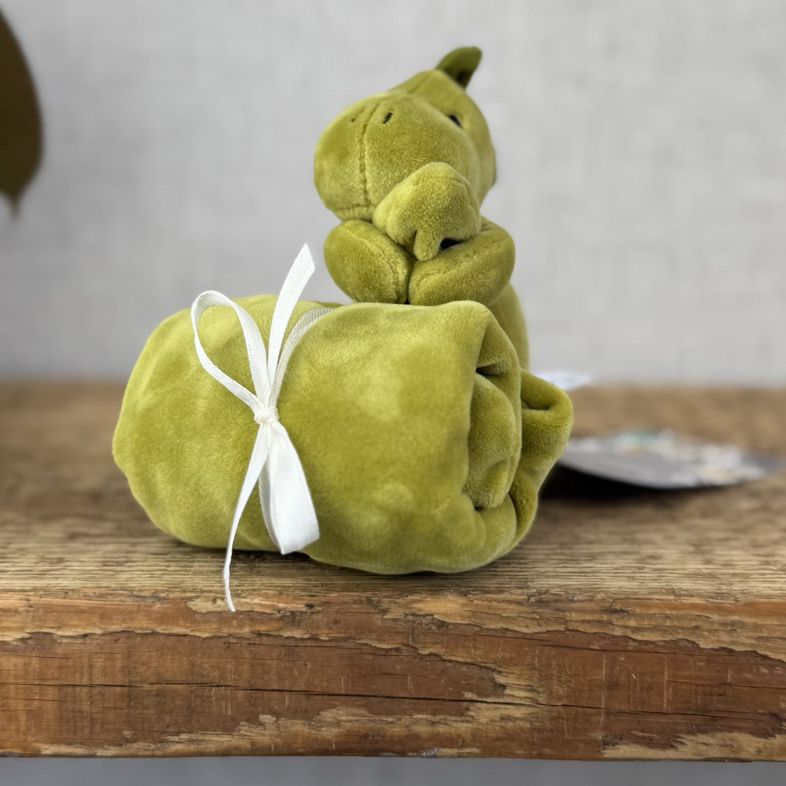 Jellycat My First Dino Soother - Green Velour Dinosaur Soother Small Soft Baby