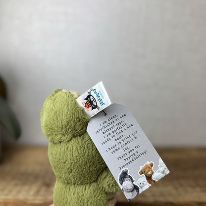 Jellycat Christopher Caterpillar Soft Toy Green Caterpillar Bug Soft Beanie 12”