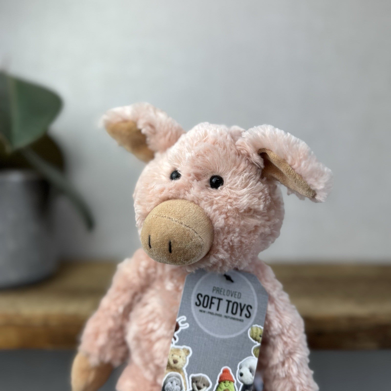 Jellycat Small Pickles Piglet - Vintage Jellycat Pig New Without Tags 12"