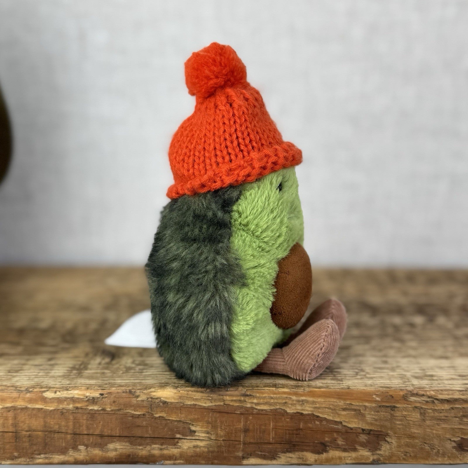 Jellycat Amuseable Papaya Cozi - Avocado With Red Bobble Hat Plush Soft Toy New