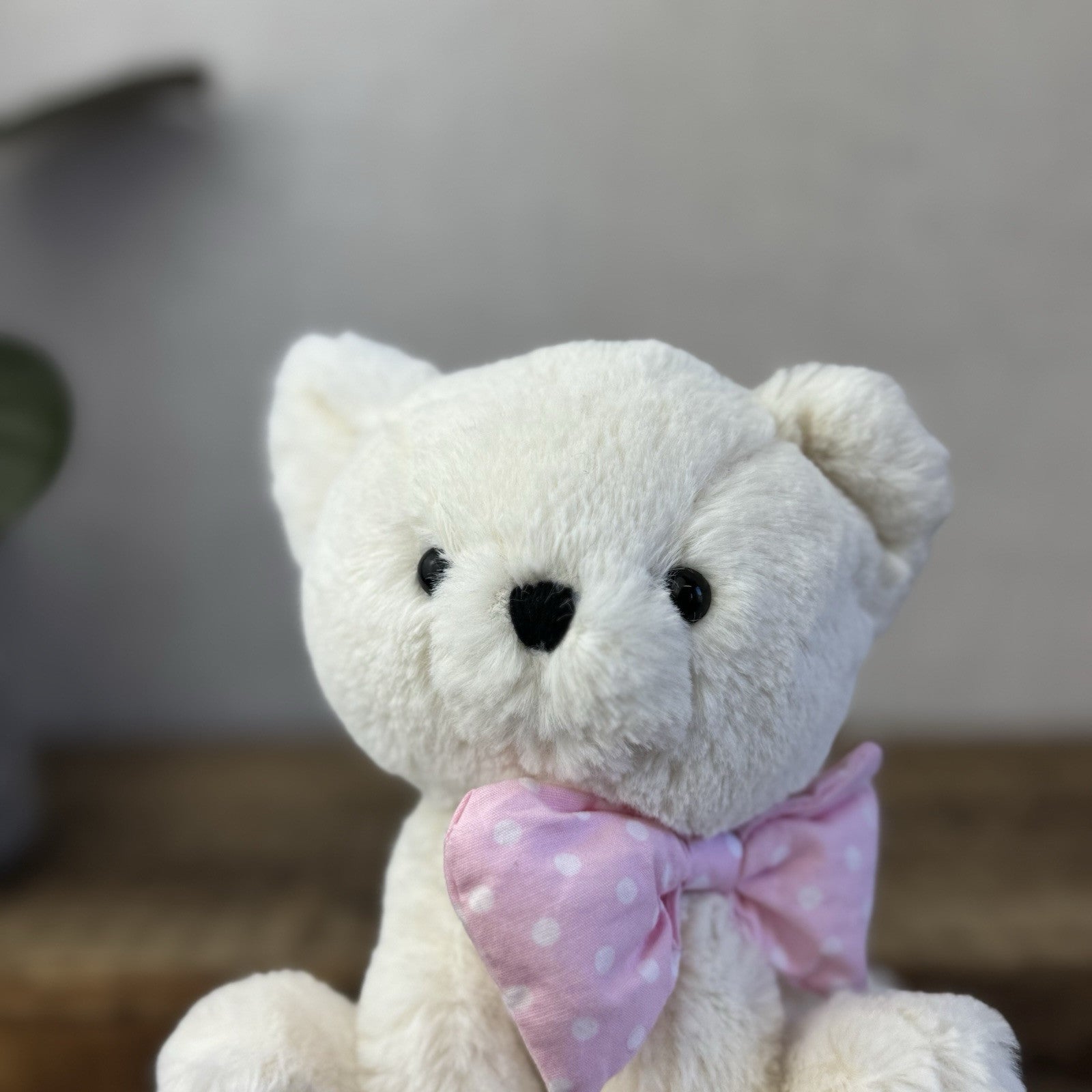 Jellycat Big Bow Cream Kitten - Small White Cat With Pink Bow Retired Small 6”