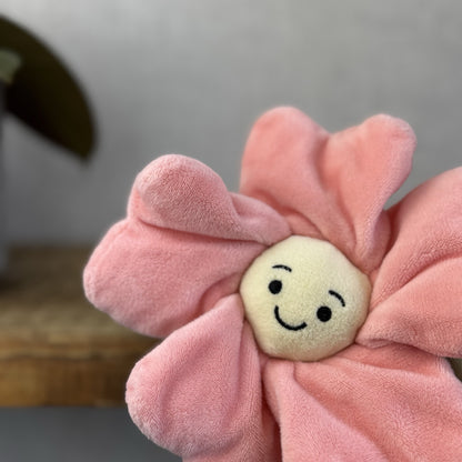 Jellycat Fleury Petunia Soother - Pink Flower Soft Comfort Blanket Baby Girl