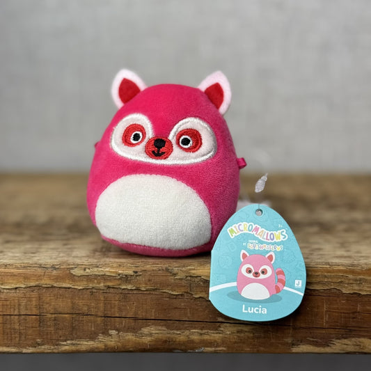 Squishmallow Micromallow Lucia The Lemur Tiny Red Lemur With Tags 2.5"