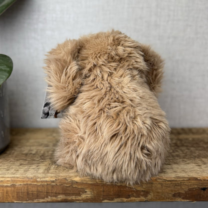 The Little White Company - Monty Mammoth - Fluffy Mammoth Soft Toy Beanie 7"