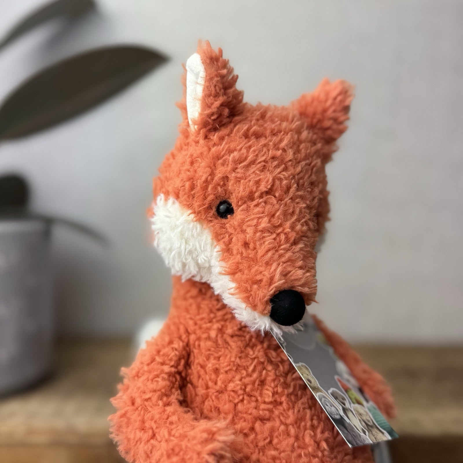Jellycat Lupin Fox - Curly Texture Orange Fox Soft Toy Medium Retired 12”
