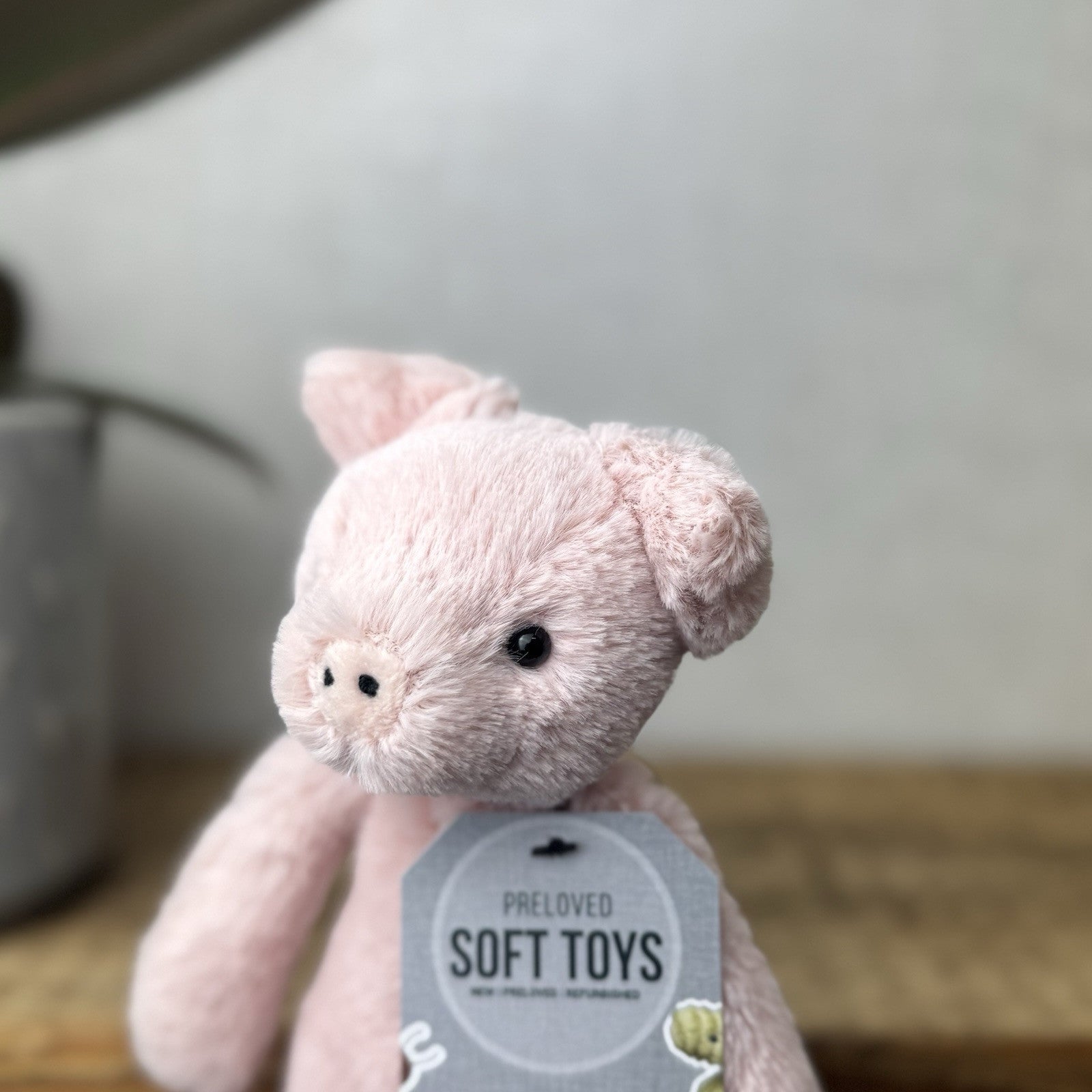 Jellycat Small Bashful Pig - Small Light Pink Piglet Beanie Soft Toy 8”