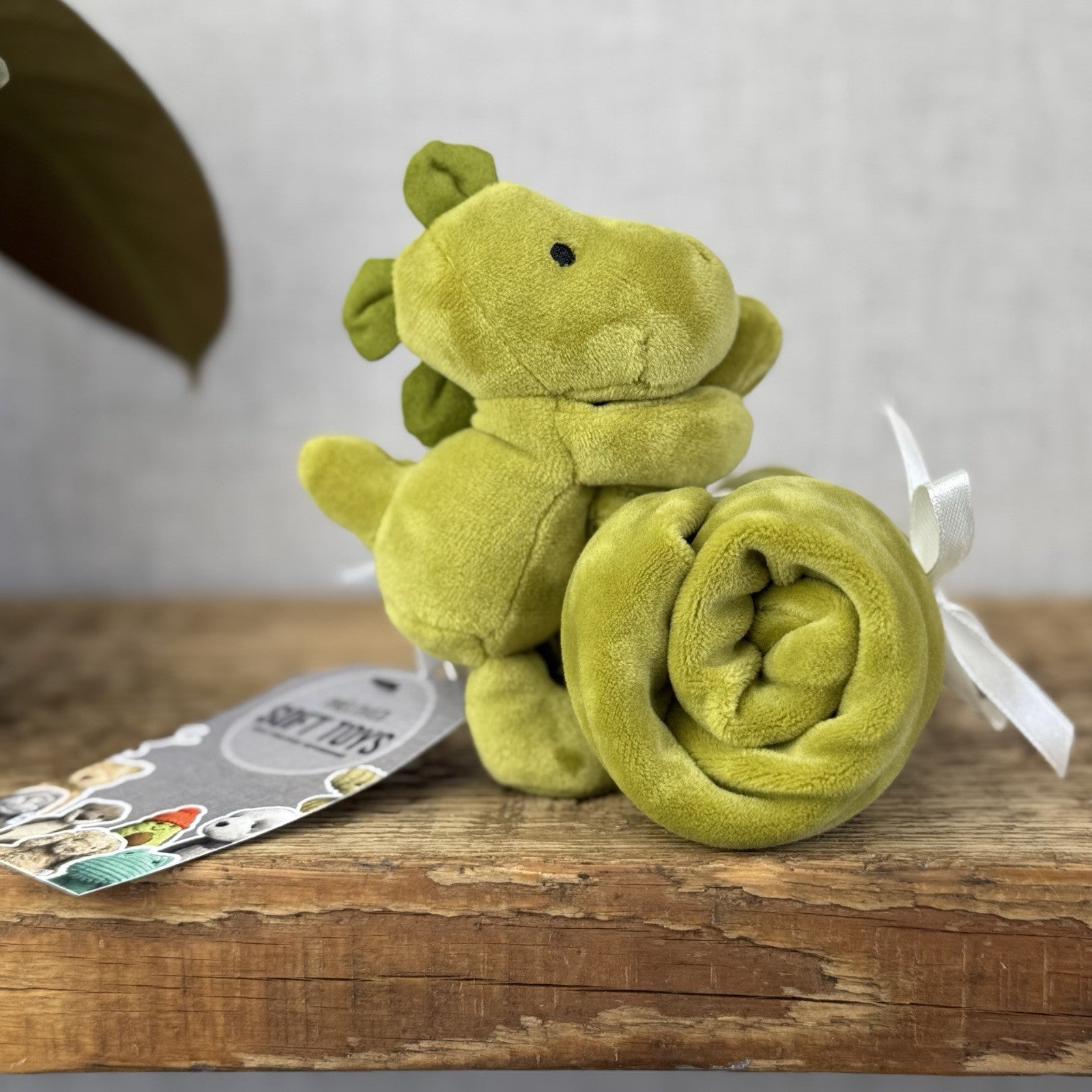 Jellycat My First Dino Soother - Green Velour Dinosaur Soother Small Soft Baby