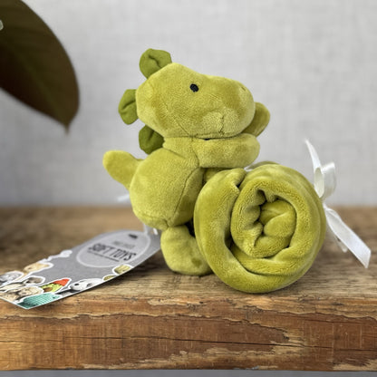 Jellycat My First Dino Soother - Green Velour Dinosaur Soother Small Soft Baby