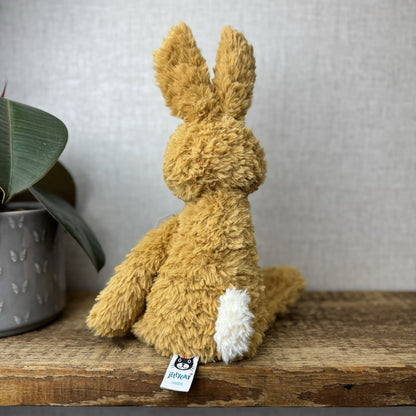 Jellycat Crumble Rabbit - Retired Textured Crumble Mustard Bunny Toy Medium 12"