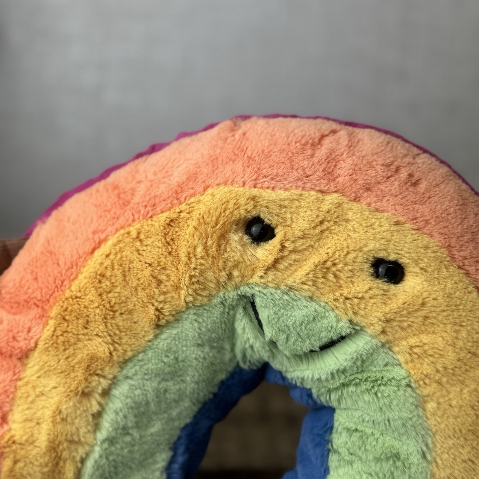 Jellycat Amuseable Rainbow - Rainbow Soft Toy Plush Beanie Smiley Rainbow 12"