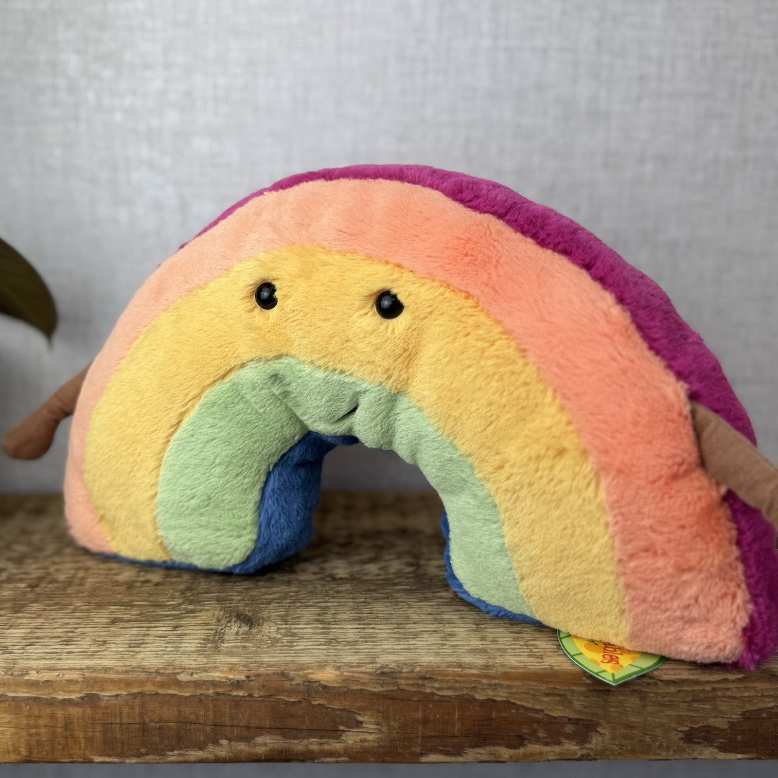 Jellycat Amuseable Rainbow - Rainbow Soft Toy Plush - Rainbow With Arms New Tags