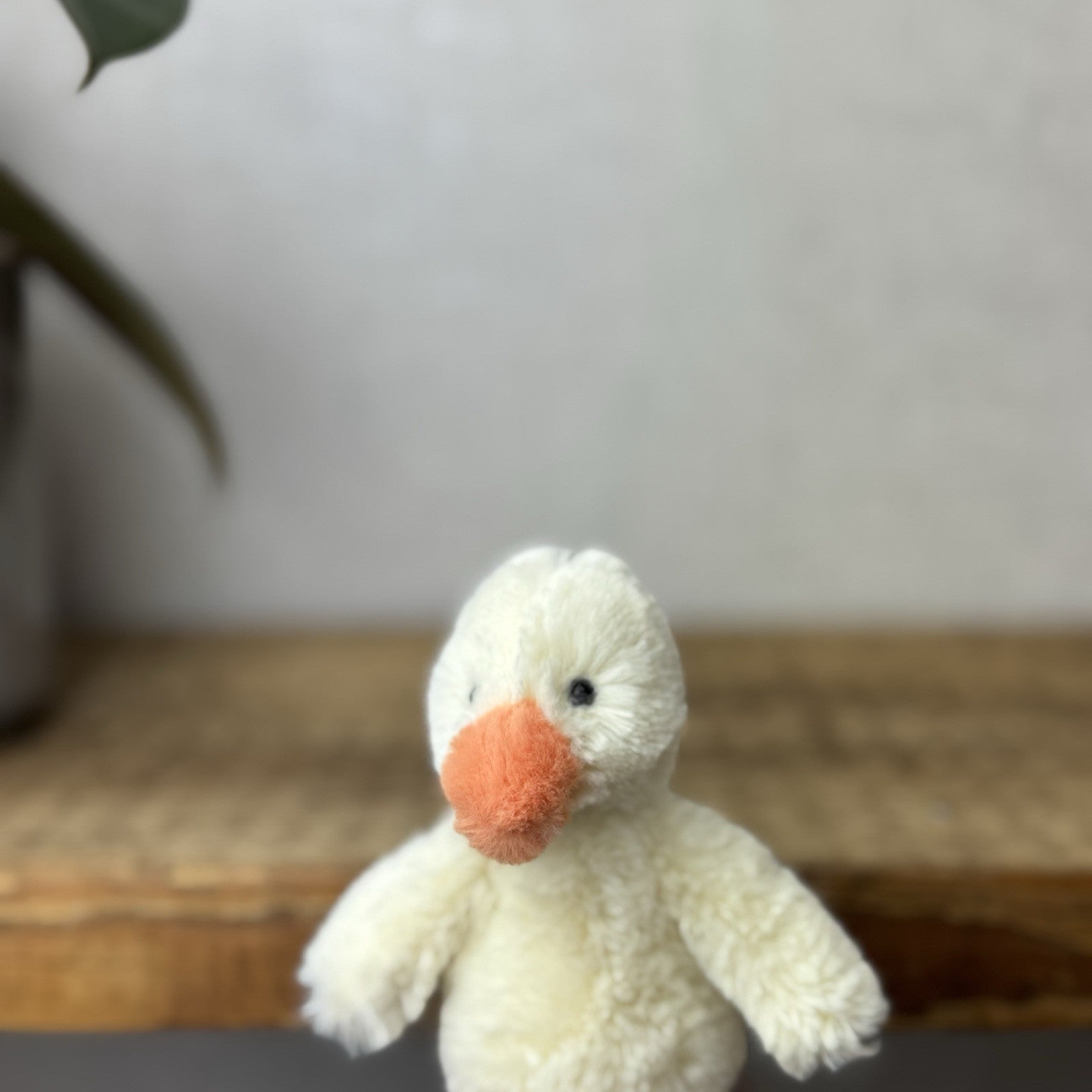 Jellycat Tiny Bashful Duckling - Tiny Yellow & Orange Duck Older Style Rare 5”