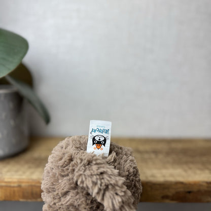 Jellycat Smuffle Monkey - Retired Textured Long Limbed Monkey Light Brown 14"