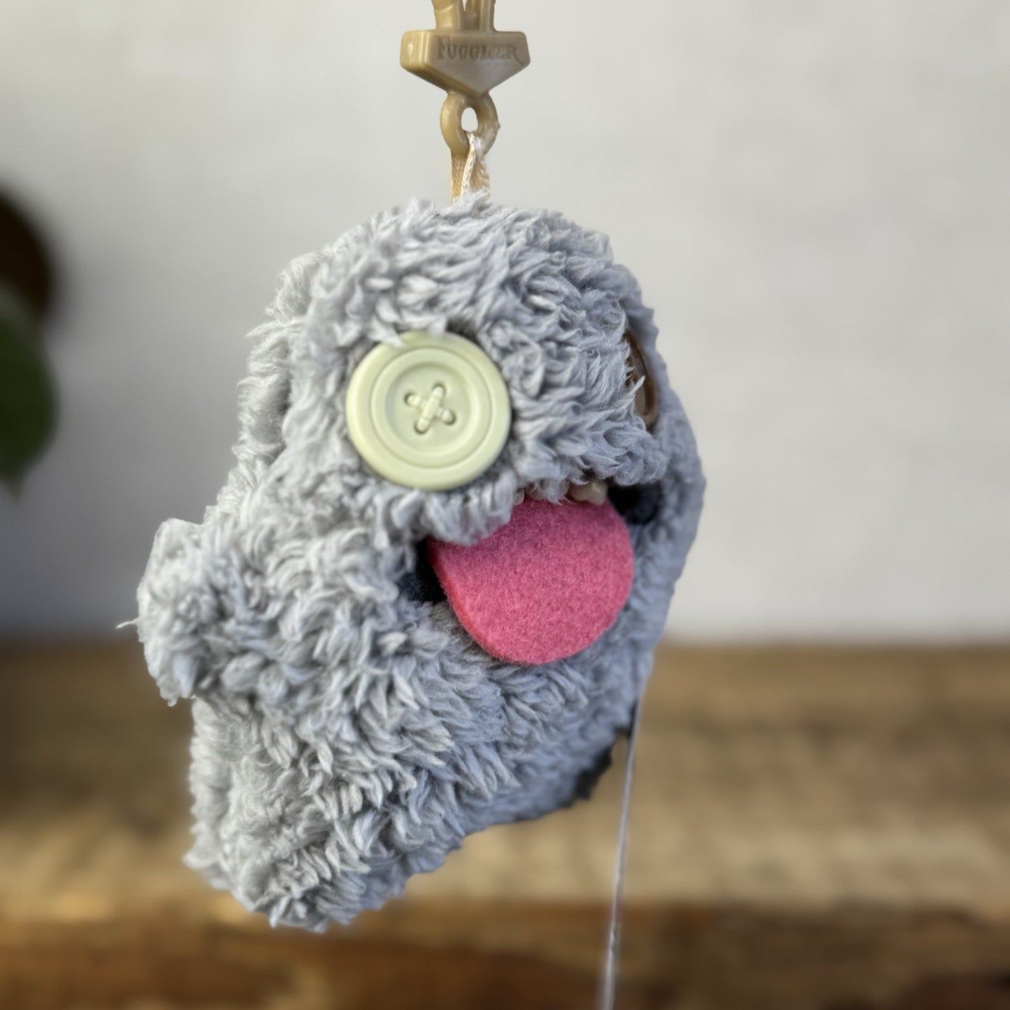 Fuggler Oogah Boogah - Grey Funny Ugly Monster Keyring Plush Collectible 