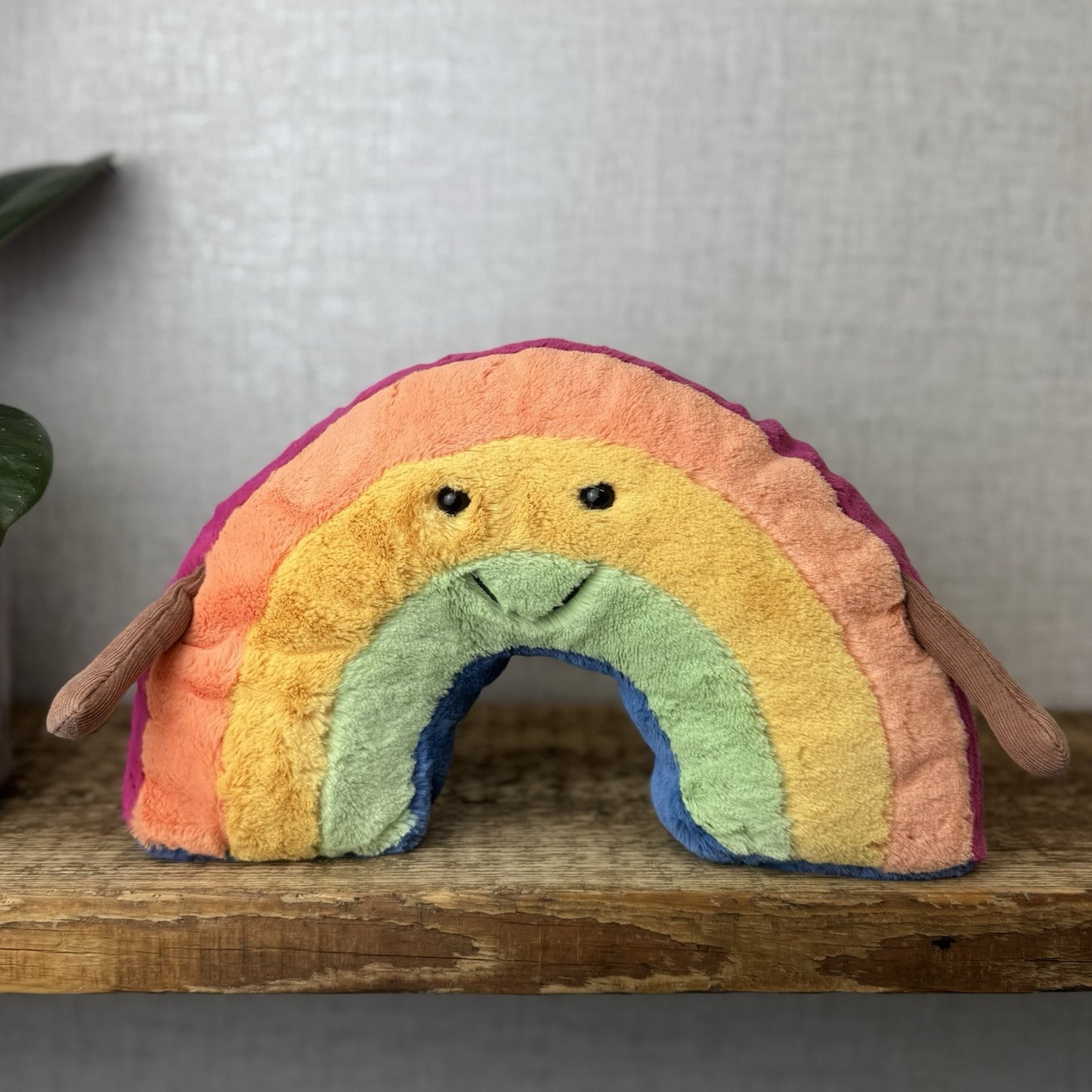 Jellycat Amuseable Rainbow - Rainbow Soft Toy Plush Beanie Smiley Rainbow 12"