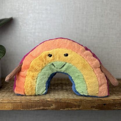 Jellycat Amuseable Rainbow - Rainbow Soft Toy Plush Beanie Smiley Rainbow 12"